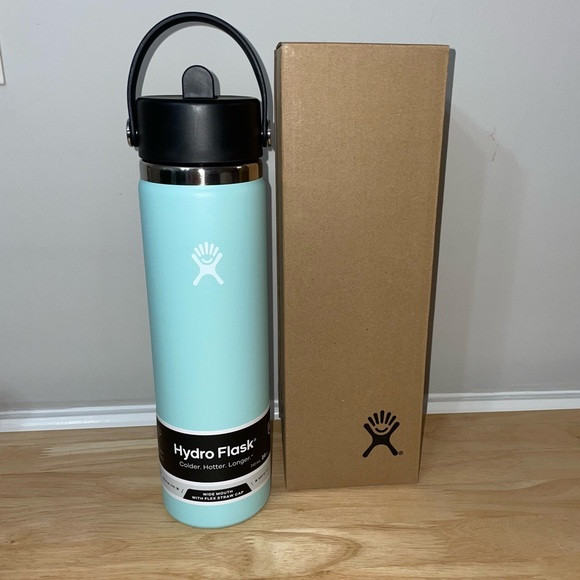 Hydro Flask 24 oz Wide Flex Straw Dew Stainless Insulated Bottle NEW - Picture 1 of 8